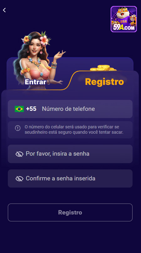 Bônus de Cadastro 59a.com